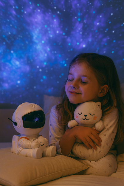 Galaxy Star Projector Night Light Astronaut Starry Sky Atmosphere LED Lamp for Kids Bedroom Ceiling Decor Children'S Gift