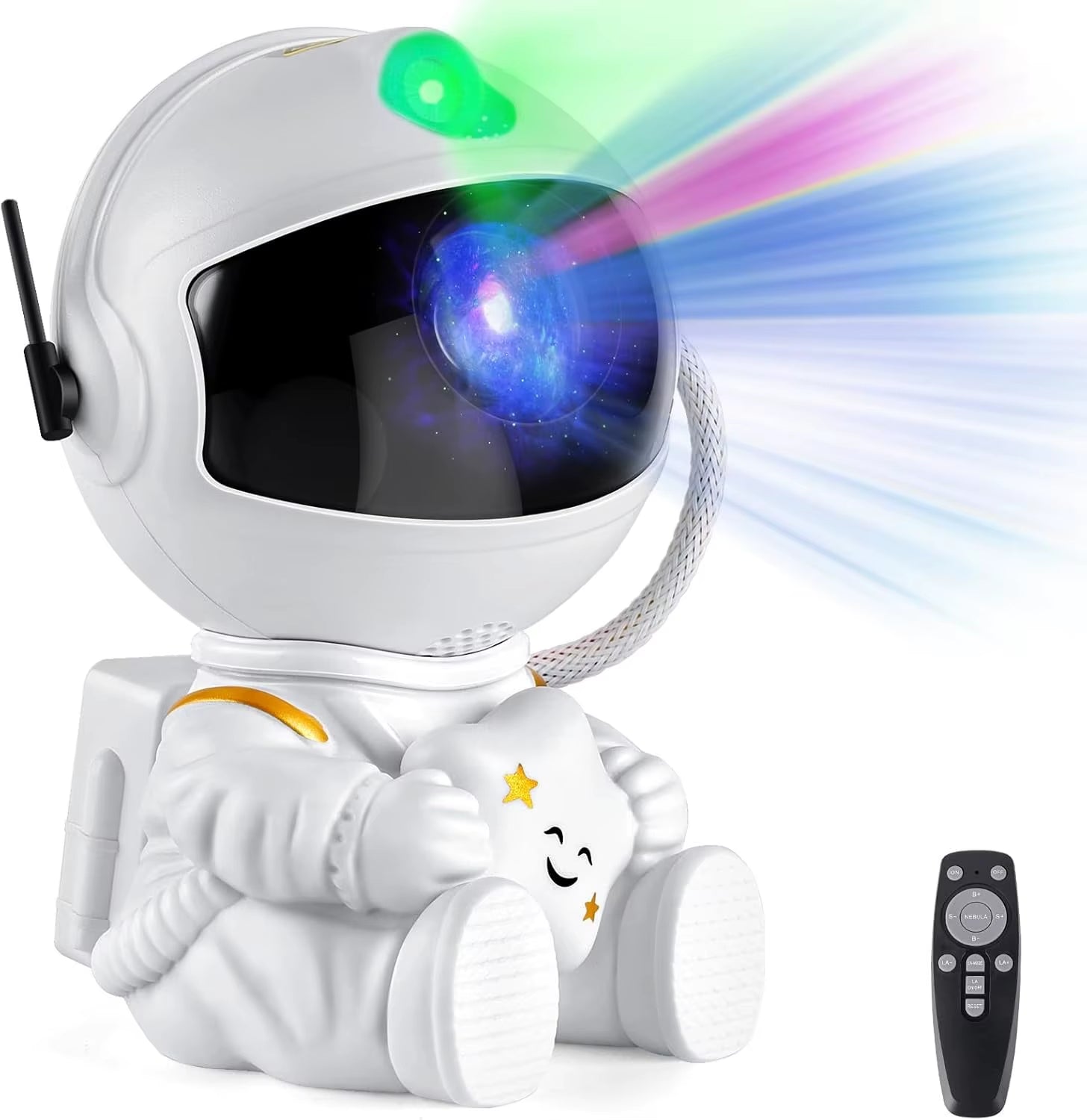 Galaxy Star Projector Night Light Astronaut Starry Sky Atmosphere LED Lamp for Kids Bedroom Ceiling Decor Children'S Gift